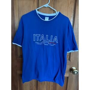 Italia Made In Italy Short Sleeve T-Shirt Size Medium - 100% Cotton